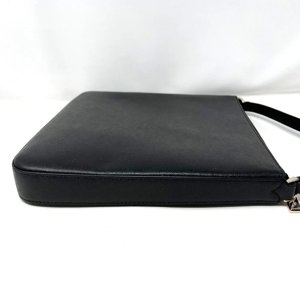 Kate‎ Spade Sadie North South Black Saffiano Leather Crossbody Bag K7379